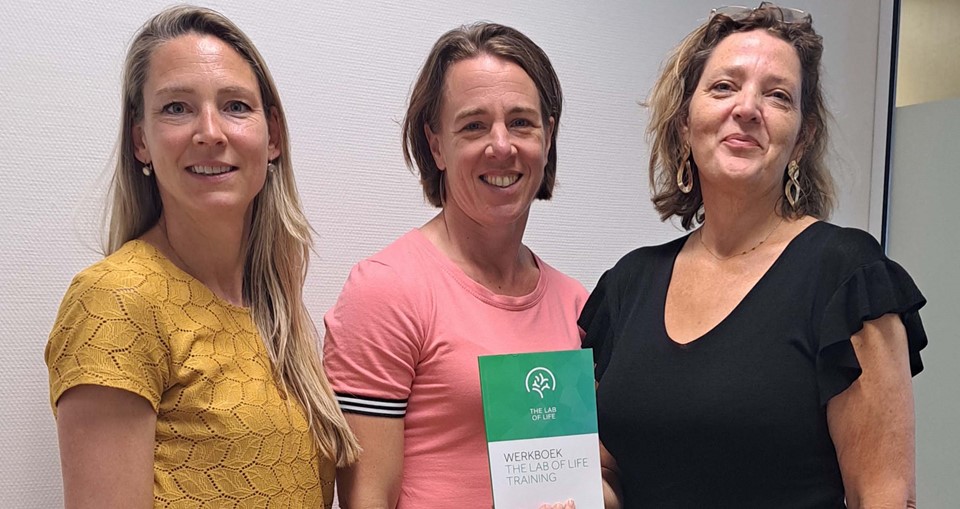 Ingrid Mollema-Stamhuis met collega's bij Treant